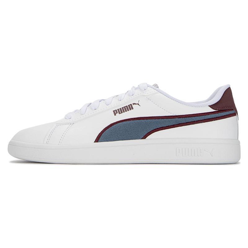 PUMA Smash 3.0 Retro Prep 人造革  低帮 板鞋 男女同款 白蓝紫