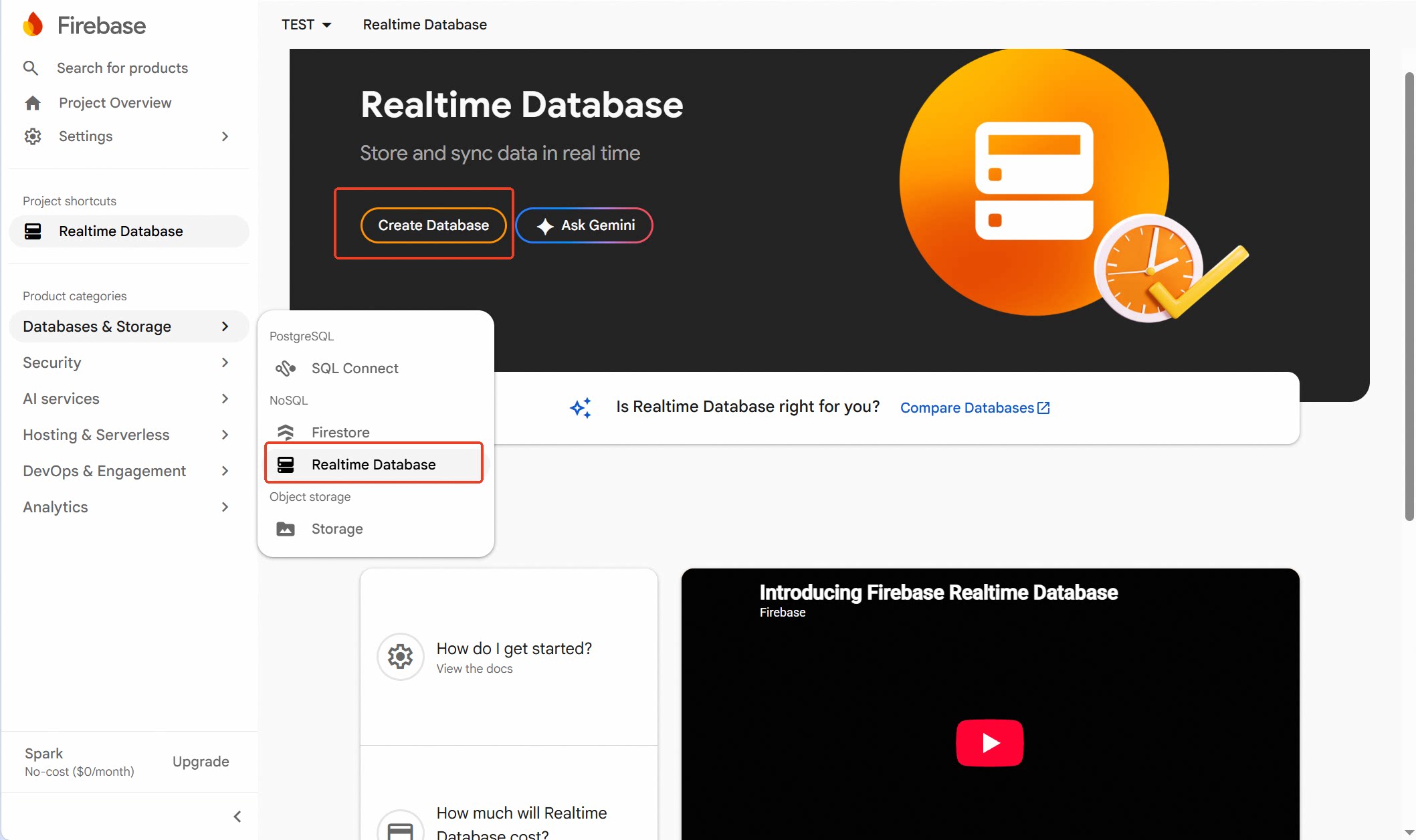 Create Database