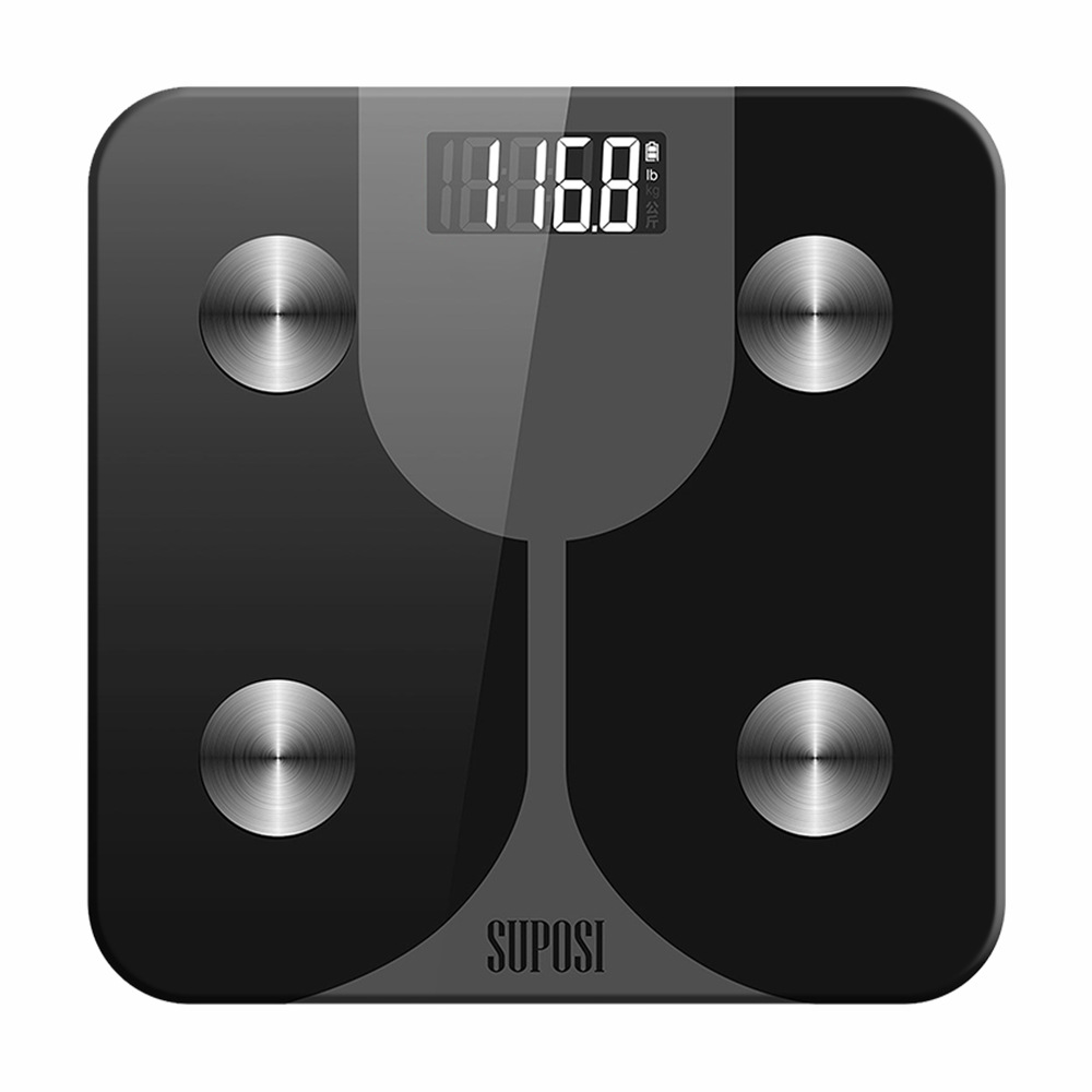  body fat weight weighing scale體脂稱浴室英文lbs人體重秤磅BMI 黑色_电池款_日本品牌Product Thumbnail