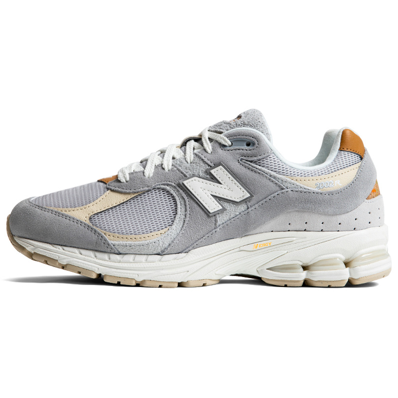 New Balance NB 2002R 复古拼接 织物人造革 低帮跑步鞋 男款