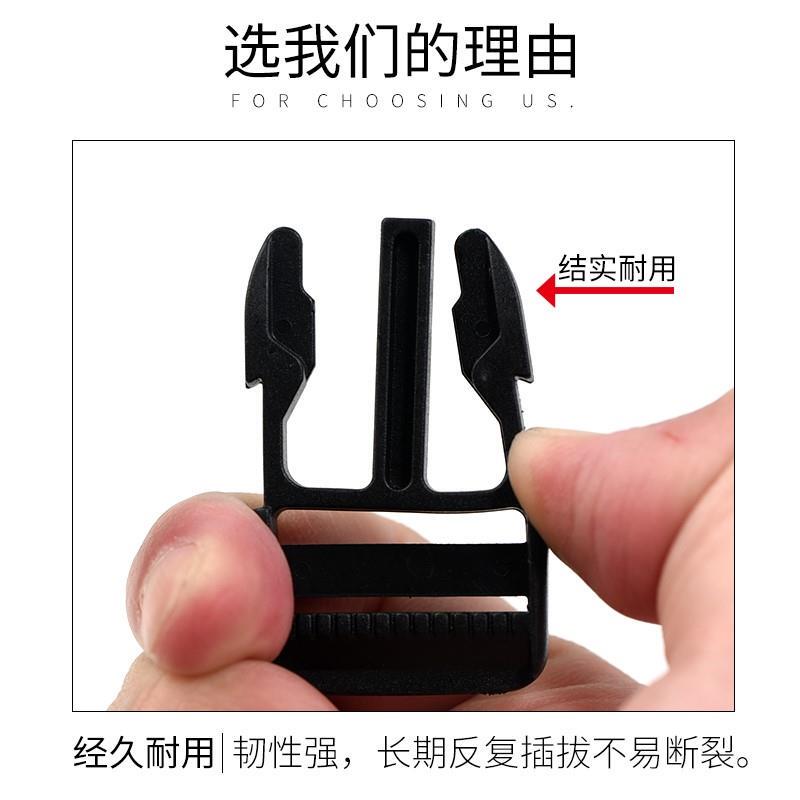 Adjustable Buckle Elastic Belt with Plastic Buckle for Women's Work Pants, Backpack Straps, and Dual-Direction Webbing