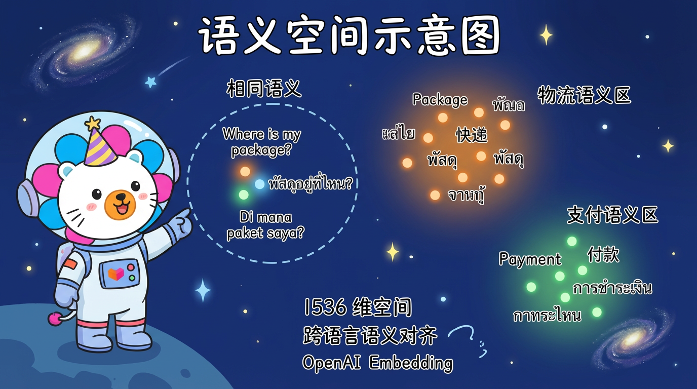 语义空间示意图