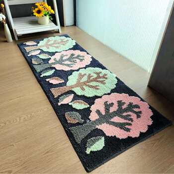 Four trees tufted floor mat pastoral small fresh living room sofa cushion bedroom bedside bay window carpet