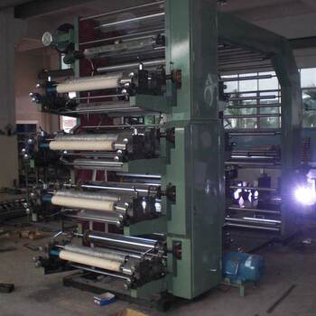 Eight-color flexographic printing machine/eight-color flexographic letterpress printing machine/eight-color plastic film printing machine