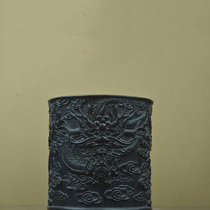 KC1422 sandalwood double dragon ball pen holder