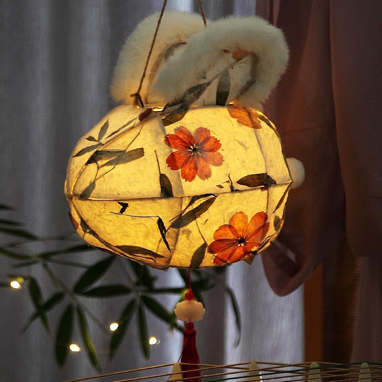 Mid-Autumn Festival Creative Handmade DIY Lanterns, Ancient Style Hanfu Handheld Lanterns, Flower Lanterns, Palace Lanterns, DIY Ancient Style Paper Lanterns