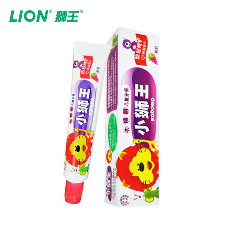 【天猫超市】小狮王 木糖醇儿童牙膏40g(葡萄) 防蛀温和呵护牙齿