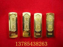 (Gold bar gold ingot)Burial ornaments with burial ebony white marble funeral supplies