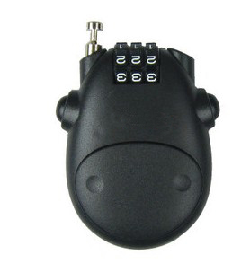 New cow telescopic steel rope coded lock suitcase lock padlock steel cable lock