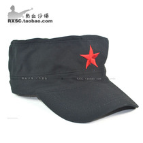 Korean style tough pentagon star hat vintage baseball cap pure cotton wash casual hat male and female hat flat top hat