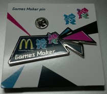 London 2012 Olympic Games Badge Sponsor Badge McDonald’s Volunteer Color Badge