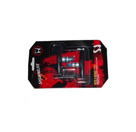 V brake pads, brake pads, bicycle mountain bike brake pad accessories, riding equipment, a pair of packaging