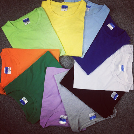 style男装基础款2014夏季TEE男 糖果色圆领韩版修身短袖T恤打底衫