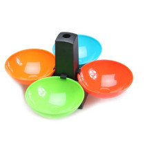 Creative fast food finishing decoration spherical candy-shaped fruit plate four-color football shape decoration storage Bowl