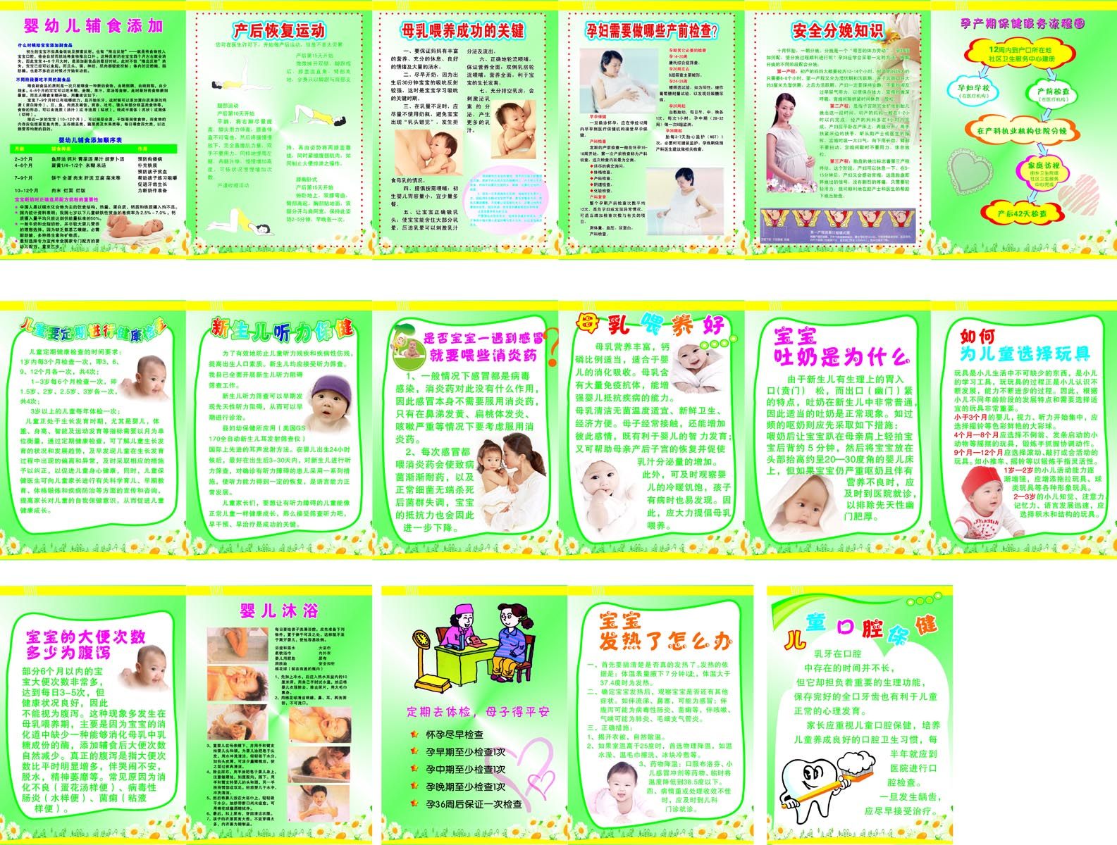 海报印制93素材健康展板482儿童保健