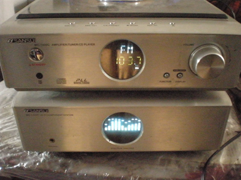 Landscape MC-1400C sansui Mini combination audio pure CD (head)