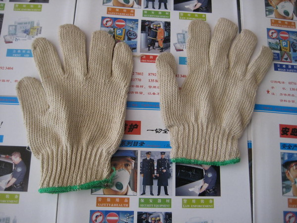 700 All cotton gloves All cotton cotton gloves abrasion resistant high temperature resistant 150 ° C cotton yarn gloves