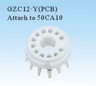 12-foot vacuum tube seat GZC12-Y porcelain new twelve-foot vacuum tube seat