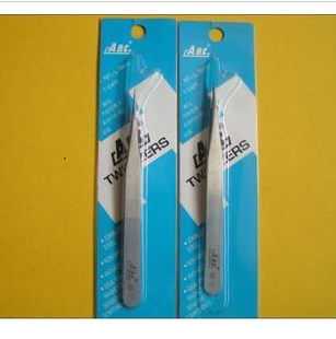 Add hard high-quality tweezers ABC anti-magnetic precision tweezers environmentally-friendly lead-free AB-12 length 11 5CM
