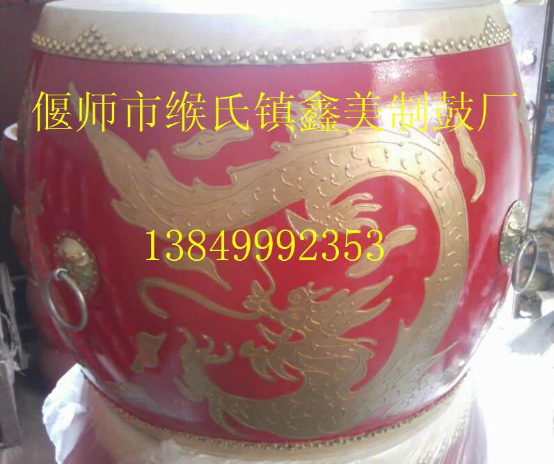 20 inch dragon drum, pile of gold dragon and phoenix drum, cowhide war drum, majestic drum, 50cm height