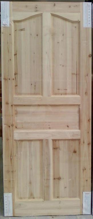 Five grid plate classic fir solid wood door White stubble door Prime door set door National first-class fir cost-effective