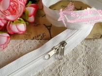  White double-headed long zipper quilt cover quilt cover pillow Suitable for length 90CM 130CM 0 9 yuan