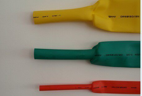 Heat shrinkable tube heat shrinkable tube 50MM heat shrinkable sleeve heat shrinkable insulating sleeve red, yellow, green and blue 50m roll