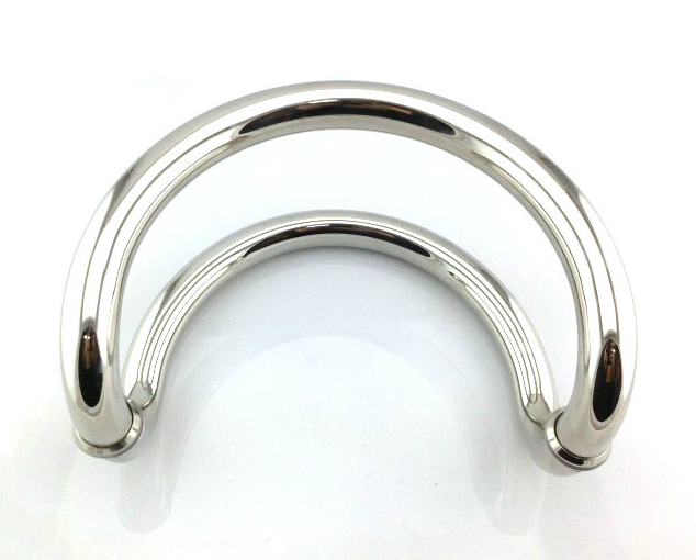 Special price glass door handle solid European style modern minimalist solid wood door large door handle C type handle 28 5 22 5