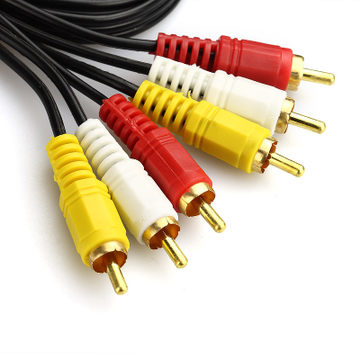 Player AV cable Audio cable Transmission cable Lotus head Set-top box AV transmission cable Three-color red, yellow and white cable