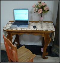 (Yesterday Country) Autumn Fairy Tales Full Solid Wood Computer Desk Learning Table Tea Table Display Table