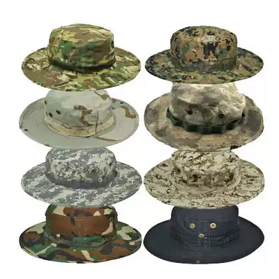 CP camouflage bennian hat breathable sun hat fisherman hat fishing hat ACU camouflage round cap multi-color selection