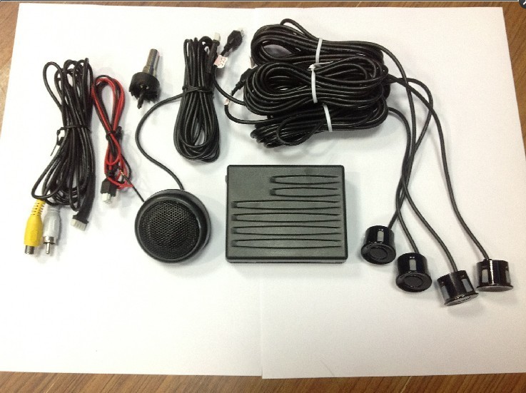 Visual backing system live-action voice reversing radar 4 monitor input camera film to the display