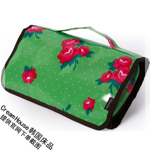 (CreamHouse) Korean bag idyllic flower waterproof portable travel storage bag