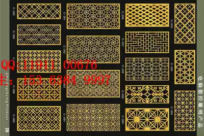 The partition screen hollow stainless steel