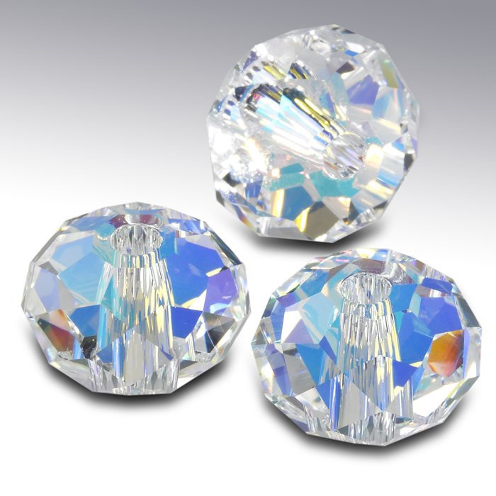 Swarovski Elements Genuine Austrian Crystal 5040 Transfer Beads Earrings Bracelet Necklace Beads Colorful White