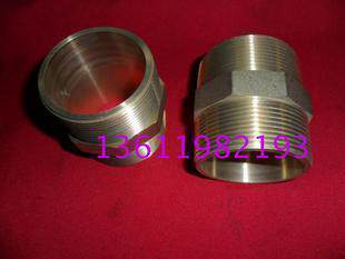 Thickened double outer wire DN32 copper connector