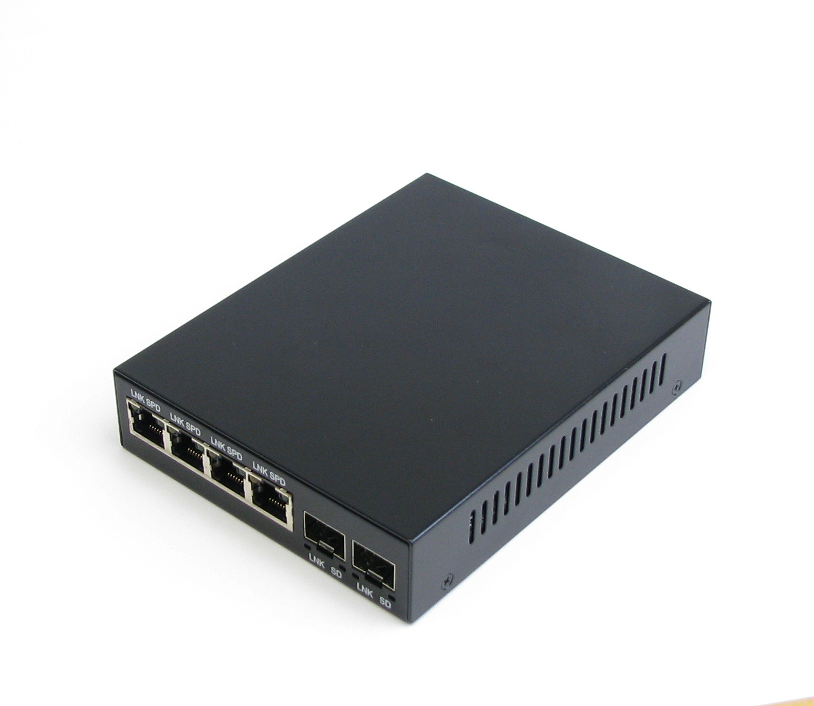 2 light 4 electric single mode double fiber 20KM SFP fiber transceiver one thousand trillion SFP B Ethernet switch (desk)