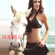 Special Cabinet Trinity Swimsuit Noble Black Steel Toyarn Skirt Style Split Bikini Swimsuit Woman 9007