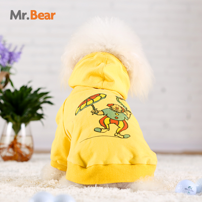 Mr.Bear/宠宠熊 泰迪贵宾狗狗衣服春夏服装 宠物狗狗运动休闲卫衣