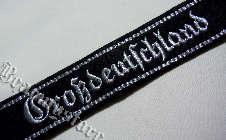 Original style Fan Prussia Great German Group Honor Sleeve Strip Black Bend Embroidery Troop Armband