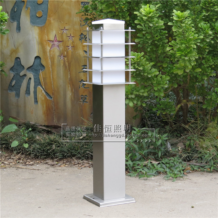 Simply modern high - grade stainless steel lawn lamp landscape courtyard lamp outdoor lawn lawn LED villa household lights