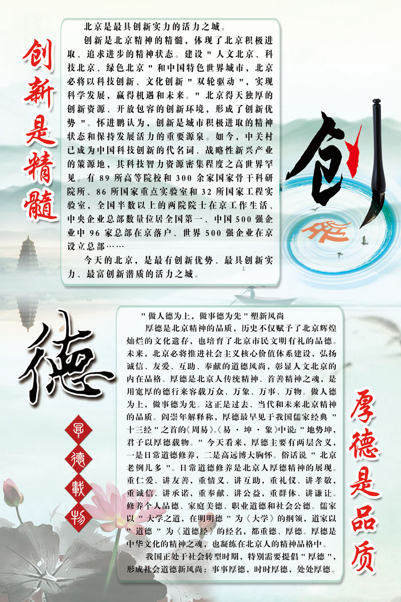 661海报印制展板素材196北京精神宣传(1)
