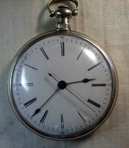 Extra large No 1 large eight-piece double tine jump seconds Ding one second antique second-hand old pocket watch