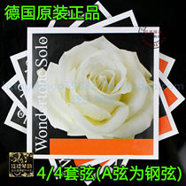 (Four Crowns) German PIRASTRO Wondertone Solo Violin Steel A String Set (410521)