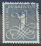 Federal Republic of Germany 1955 Digital Map Stamps