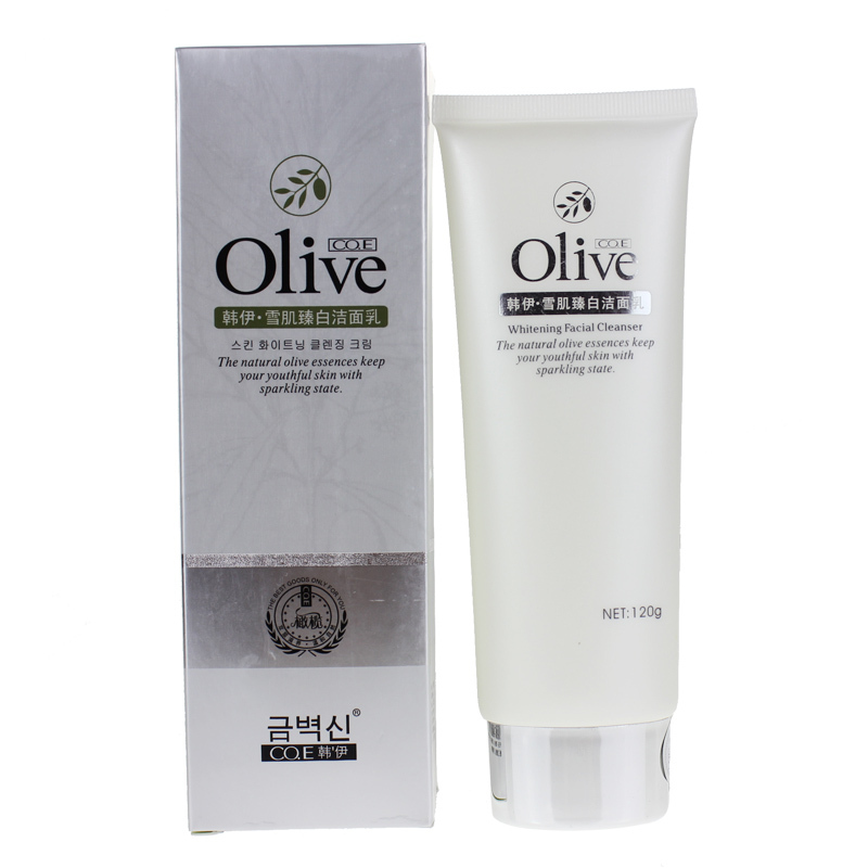 韩伊橄榄Olive雪肌臻白洁面乳120g 补水保湿控油洗面奶