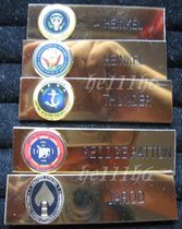 American NAVY three-layer golden name brand can be customized at any time.