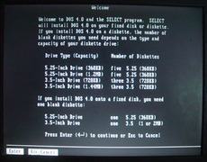 Дискеты dos 4.0 安装盘 dos4.01 dos4.0