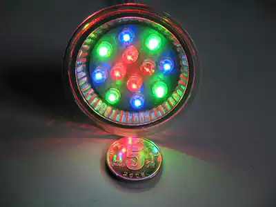 220V 12 LED 12 beads decorative light cup Green light yellow light blue light fast and slow flash MR16 large cup