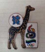 London 2012 Olympic Games badge Tanzania Olympic Committee badge Tanzania NOC giraffe badge